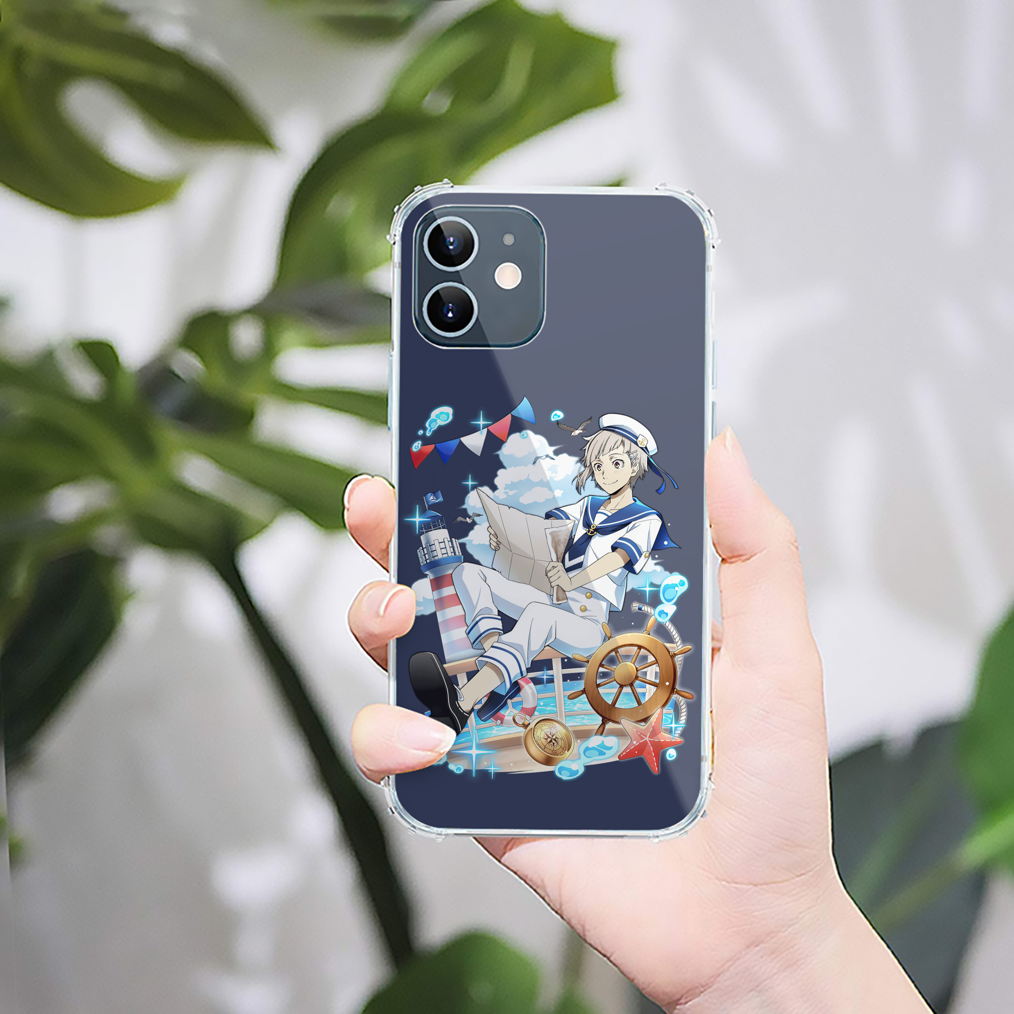 （画像用） 文豪ストレイドッグス Bungo Stray Dogs 【iPhone 12シリーズ対応】透明スマホケース（クリアソフトケース）